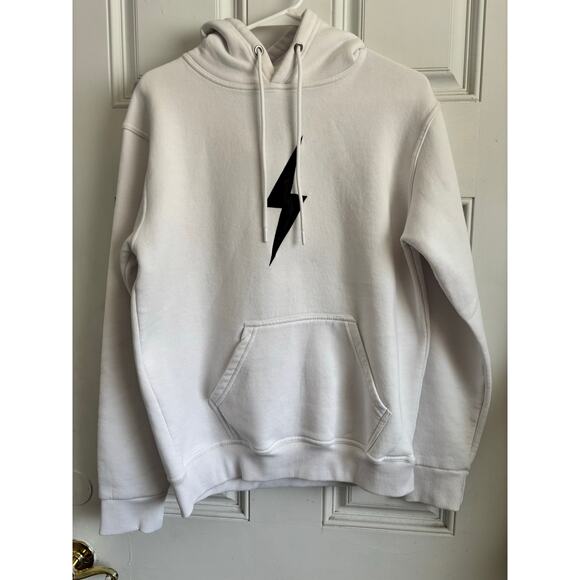 Bruce Bolt Bolt hoodie sweatshirt in white size medium - Picture 2 of 5